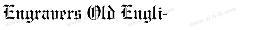 Engravers Old Engli字体转换